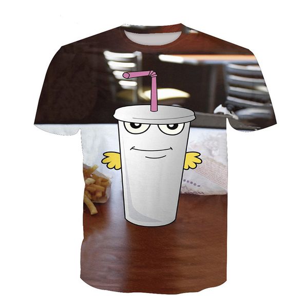 

новые мужчины / женщины 3d футболка забавный кубок полный печати с коротким рукавом футболки harajuku фитнес повседневная топы рубашка u960, White;black