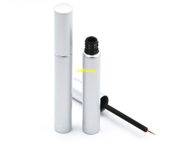 

100pcs/lot 5ml aluminum eyelash growth liquid tube empty plastic eye tube bottles liquid eyeliner bottles