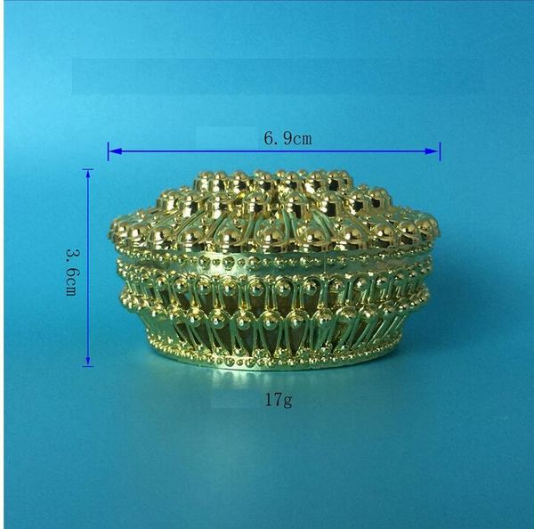 

wholesale 300pcs/lot luxury gold silver peacock candy box round treasure chest favor wedding party box 2018