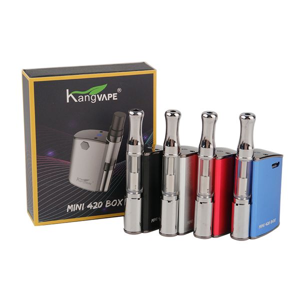 

100% оригинал Kangvape Mini 420 Box Kit 400 мАч VV аккумулятор Mini TH-420 Mod 0.5 мл 510 Vape толстые масляные картриджи танк