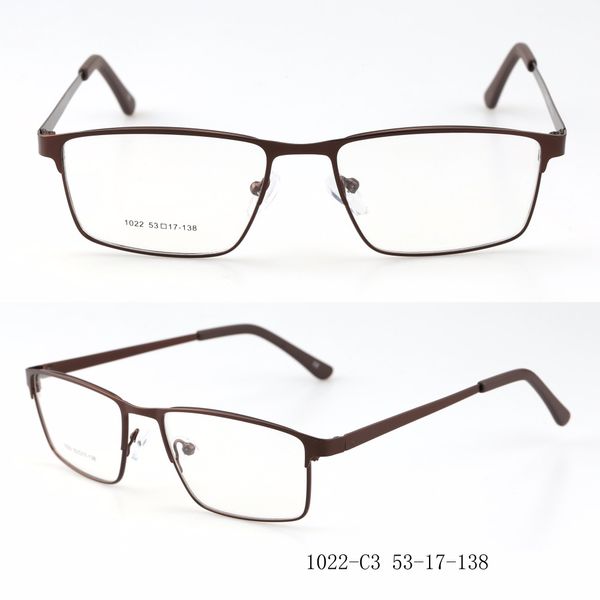 

1022 guans optic made metal square glasses frame ing, Silver