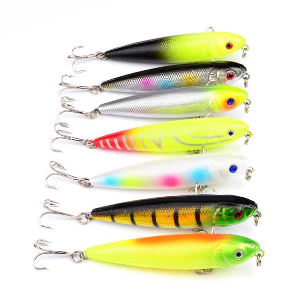 

artificial plastic lipless pencil drag fishing lure 8.6g 7cm colors ater escape swimming laser bass bait freshwater crankbaits