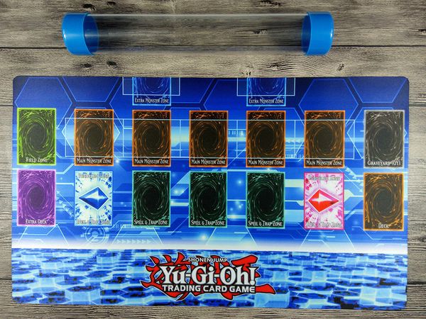 YuGiOh Master Kural 4 Link Bölge Şablonu 1 P Özel TCG Playmat Ücretsiz En Iyi Tüp Kart pad özel Yugioh sitesi