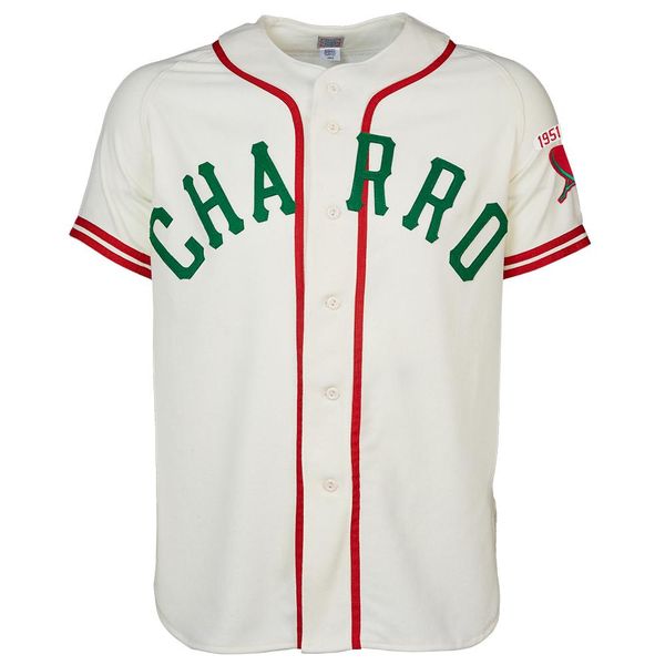 

Brownsville Charros 1951 Home Jersey 100% Stitched Embroidery Logos Vintage Baseball Jerseys Custom Any Name Any Number Free Shipping