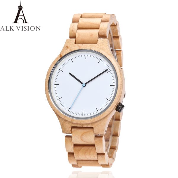 

women wood watches ladies couples clock men watches brad luxury wood watch fashion mens wristwatch without logo, Slivery;brown