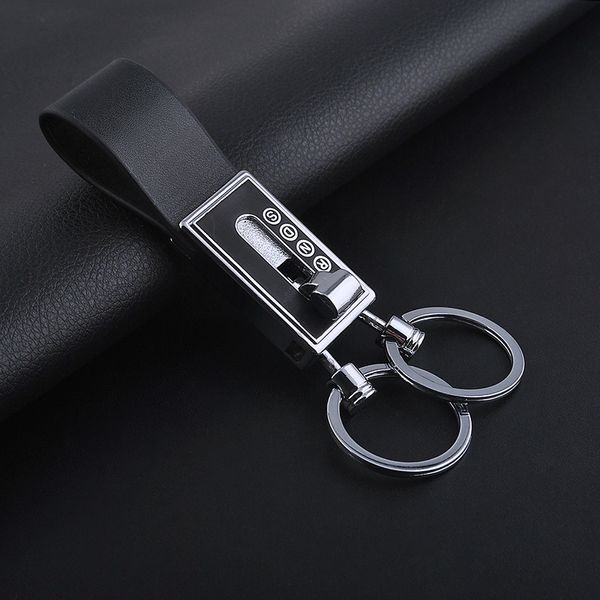 

automatic catch keychain key ring detachable car key chain holder creative sleutelhanger chaveiro llaveros hombre, Silver