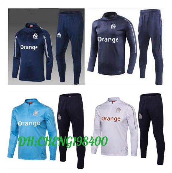 

New2018olympic mar eille track uit occer jogging football top coat pant port training 17 18 19 uit men om football track uit
