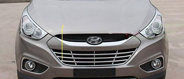 Di alta qualità ABS cromato 1 pz auto griglia cornice decorativa, copertura del telaio di protezione Per Hyundai Tucson (IX35) 2009-2013