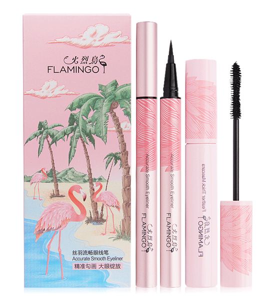 

flamingo eyeliner and mascara set and long-lasting natural easy to wear ing