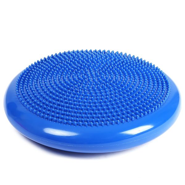 1 pcs Durável Inflável Yoga Estabilidade Equilíbrio Equilíbrio De Discos Massagem Almofada Mat 33 cm de diâmetro, portátil e durável