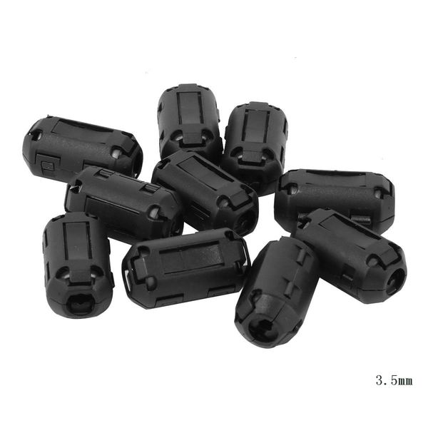 Magnetic Clip On Ferrite Ring Core Black Rfi Emi Noise Suppressor