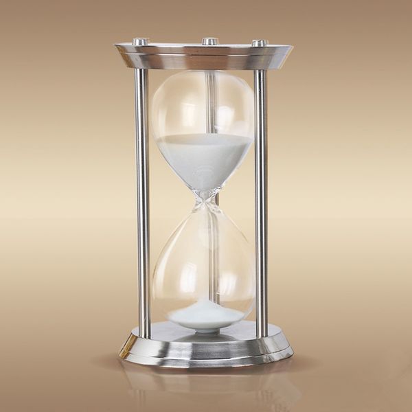 

1 hour metal big hourglass sand timer 60 minutes large hourglass el reloj de arena sablier la clessidra die sanduhr