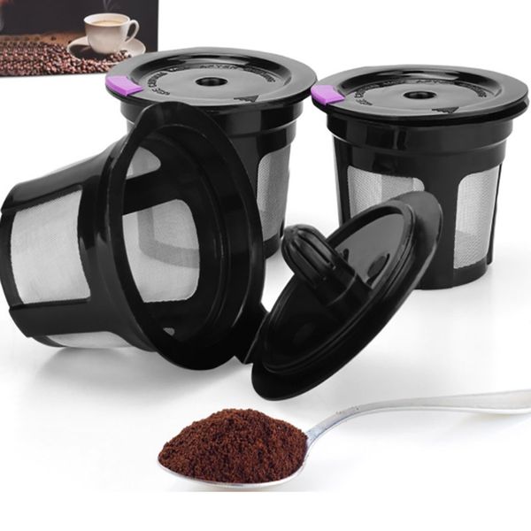 

3pcs/set black reusable coffee filter cup stainless mesh funnel coffee colanders strainers drinkware cup hh7-360