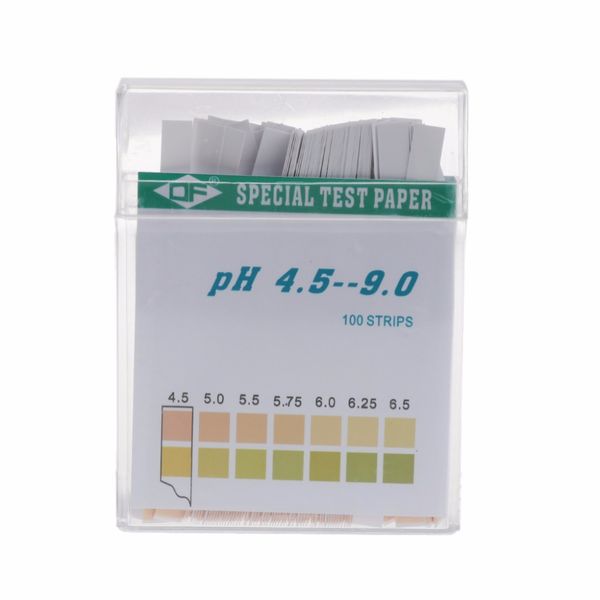 

100 strip 4.5-9 ph alkaline acid indicator paper water saliva litmus testing kit