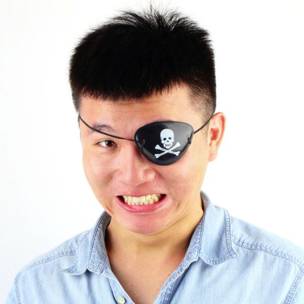 

pirate skull eye patch skull crossbone halloween party favor bag costume kids mask toy