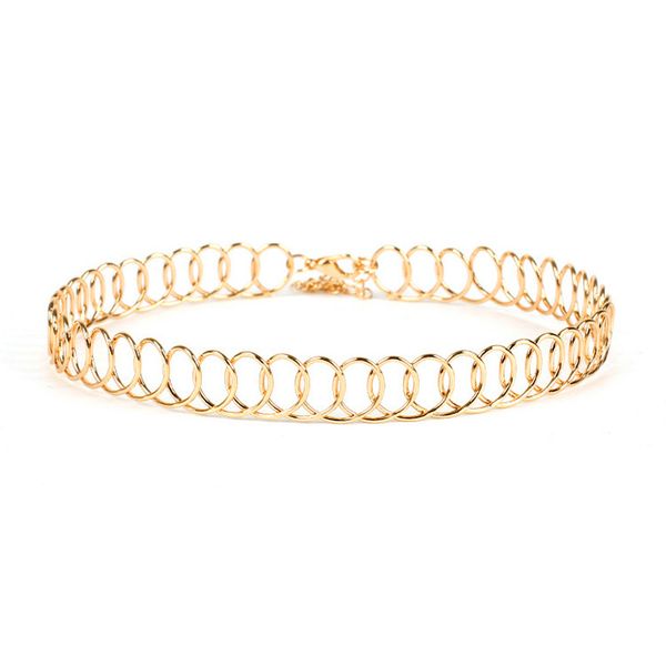 

весь salepopular женская мода женский колье ожерелье ожерелье эластичный металл, Golden;silver