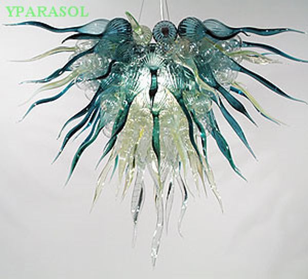

modern pendant led livingroom art deco 100% mouth blown borosilicate luxury hand blown glass chandelier light for sale