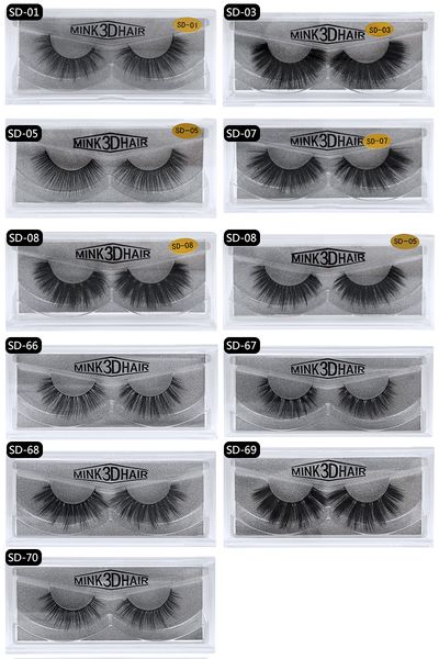

3d mink lashes 100% thick real mink false eyelashes natural for beauty makeup extension fake eyelashes false lashes