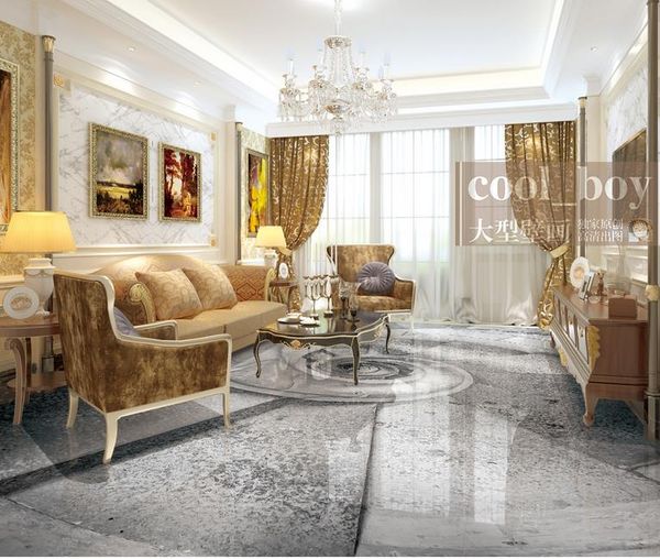 

3d floor painting 3d sticker spiral conch stairs european luxury floor background window mural wallpaper