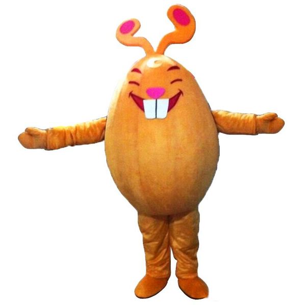 

2018 rabbit monster mascot costumes real p long hair langteng (tm), Red;yellow