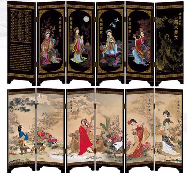 

small screen decoration deskantique chinese style lacquer ware decoration crafts chinese characteristics gifts