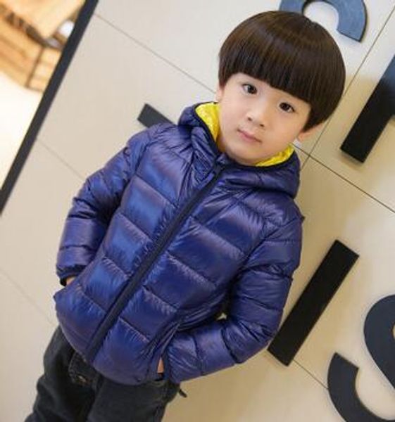 

children's clothing male winter cotton-padded jacket 2016 down cotton wadded jacket thickening boys girls thicken hooded coat, Blue;gray