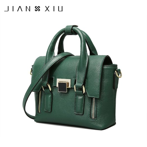 

jianxiu марка мода натуральная кожа сумки мешок основной сумки bolsos mujer bolsas feminina сплошной цвет плеча crossbody сумка d18102303