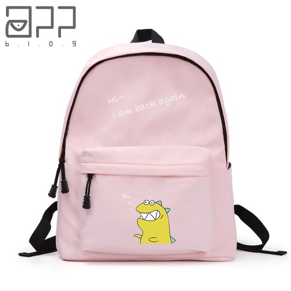 

app blog cute dinosaur men women backpacschool shoulder bag for boy girl student fashion leisure backpack 15 inch laptop