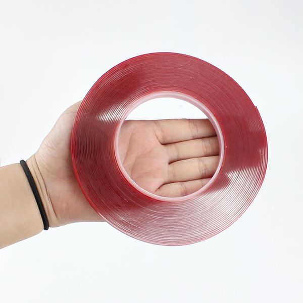 

1pc nail paste crystal tape 5m & 10m double-sided non-marking tape nail strong adhesive art diy decoration tools, Black