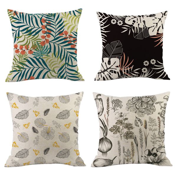 

cotton linen pillow case waist throw cushion home modern simple home textile living 2018 new patterns