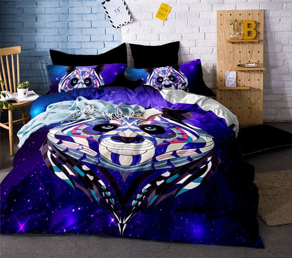 

panda bedding set duvet cover cartoon for children/kids  king 4pcs bedclothes bed linen bed sheet