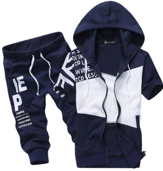 

Оптом-костюмы мужские летние спортивный костюм мужчины повседневная одежда толс