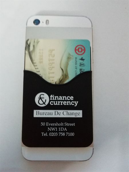 

2018 oem customized logo universal 3m sticker circular arc style smart phone wallet mobile card holder for all smartphone