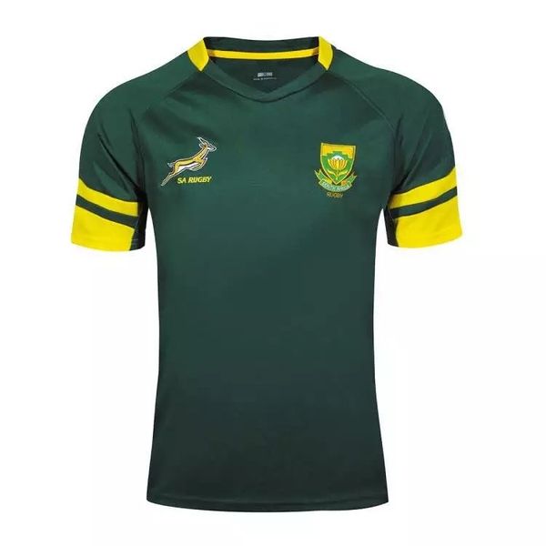 

new south africa rugby shirts quality polyester anti-wrinkle, quick dry, breathable rugby jersey t-shirts s-2xl, Black;gray