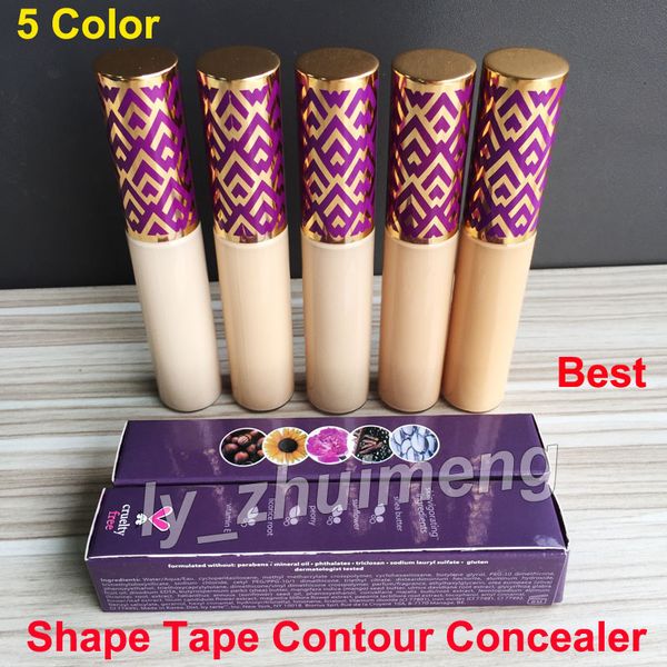 

5 colors shape tape concealer foundation contour face cream makeup contour concealer 10ml medium light sand fair light light medium