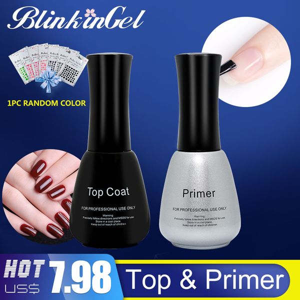 

blinkingel mineral primer nails acrylic rubber base liquid primer 15 ml nail multi-use & base coat for nail coat, Red;pink
