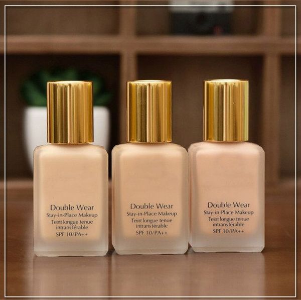 

double wear foundation liquid 2 colors stay in place makeup 30ml size perfect for travelling breathable foundation cream