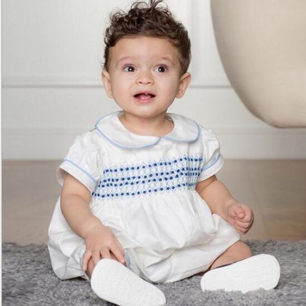 

High quality United Kingdom style baby romper spring summer short sleeve 100% cotton baby romper boy girl romper