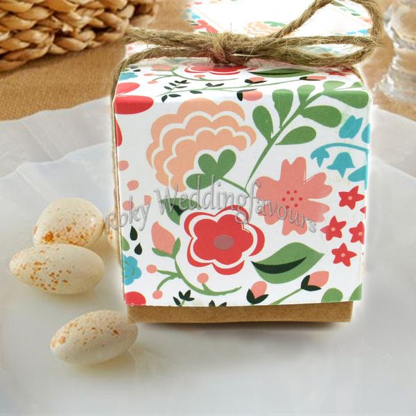 50 Stück Vintage-Geschenkboxen mit Blumenmuster, Hochzeitsgeschenke, Blumen-Süßigkeitsbox, Geschenkhalter, Jahrestag, Gastgeschenke, Geburtstag, Party, Tischdekoration, Zubehör