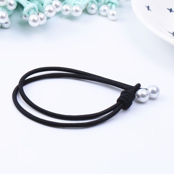 

10pcs black elastic hairbands girls fashion women scrunchie gum for accessories bands ladies female hearwear