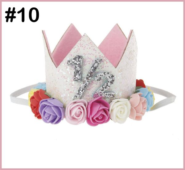 Baby Girl Boy One 1 2 3 4 5 6 7 8 9 Years Old Birthday Hat Crown
