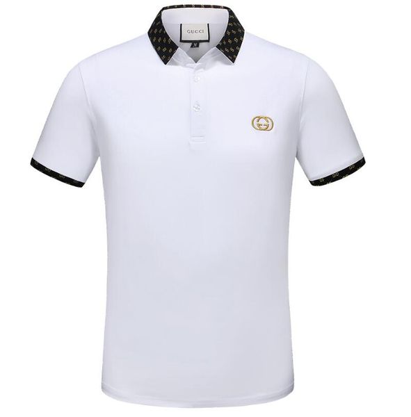 

лето новый высокого класса мужской бренд футболка мода короткие sleve snaeke печати мо