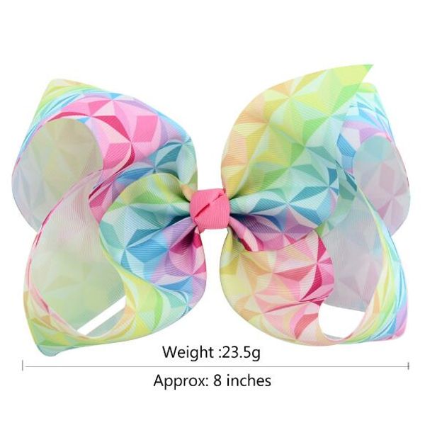 Dhl Jojo 8 Inch Large Hair Bow Hearts Paint Splatter Hair Clip