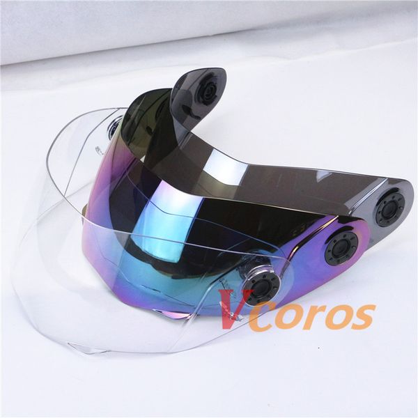 

jiekai 105 modular motorcycle helmets windshield glass visor motorbike flip up motorcycle helmet lens clear silver rainbow