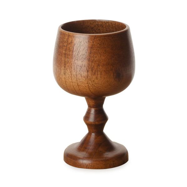 

new natural wine glasses creative wooden goblet travel portable drinking tea milk beer cup 13 5xw xc