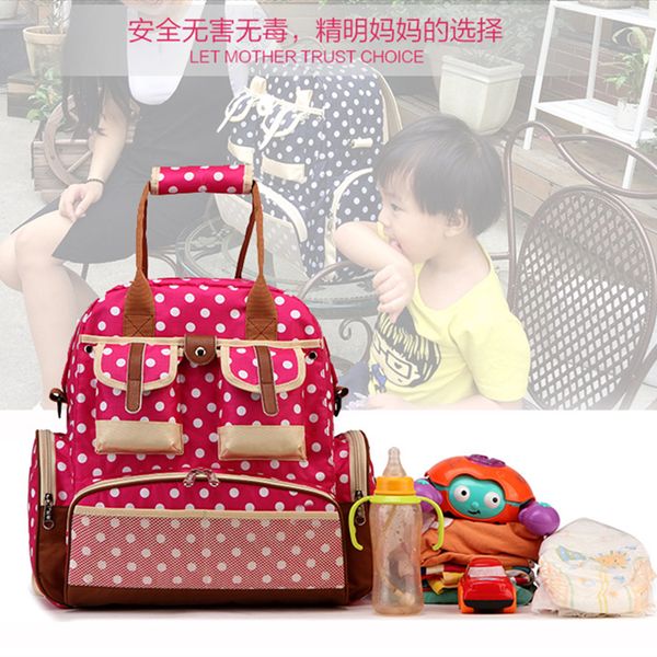 

multifunctional women backpack/ messeger/ tote/ hobos bags mommy bag for baby diaper nappy bag maternity handbag organizer bags