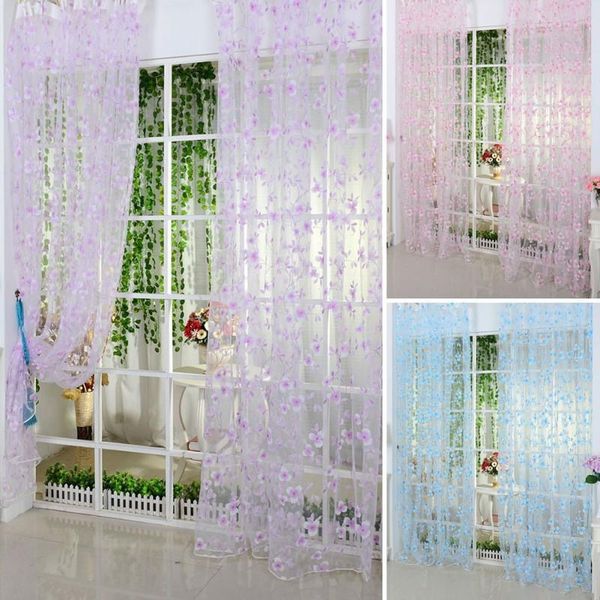 2019 Eyelets For Curtains Factory Price Scarf Sheer Voile Door