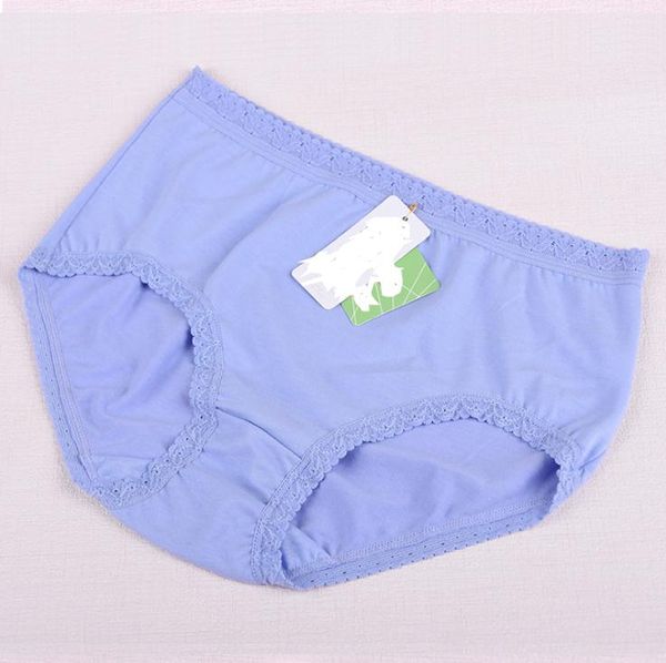 

kj257 women solid cotton underwear female high waist plus-size lingerie underpants lace panties for ladies calcinha cintura alta, Black;pink