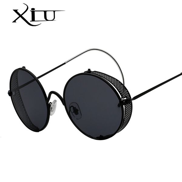 

xiu steampunk sunglasses men uv400, White;black