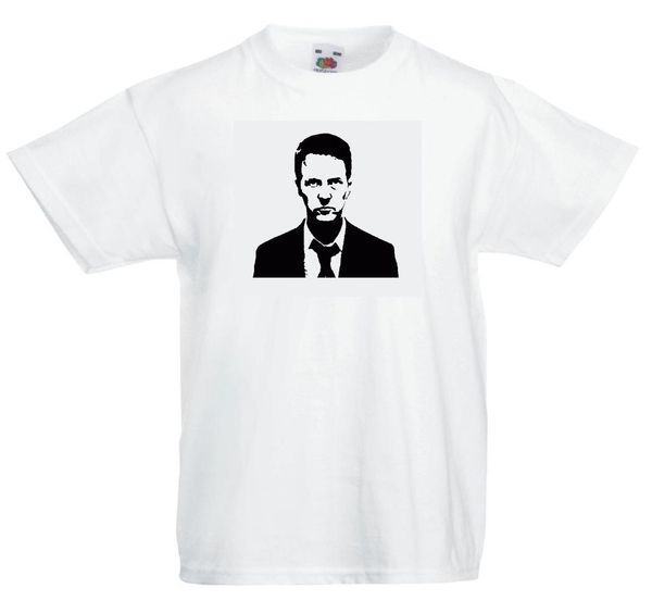 

jeremy kyle da giorno tv stampino silhouette show t-shirt, White;black